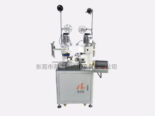 全自動雙頭單線端子壓著機