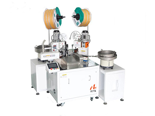全自動(dòng)雙頭穿護(hù)套打端子機(jī)